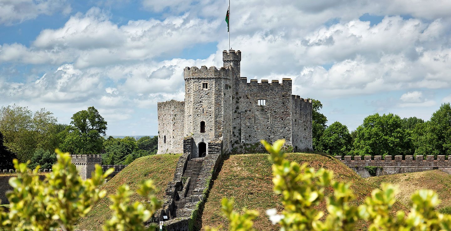 View of Cardiff Castle in Wales