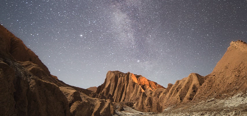 The Milky Way above the Atacama desert in Chile
