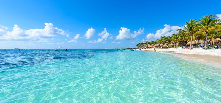 Paradise beaches in Quintana Roo Cancun