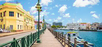 Promenade at marina of Bridgetown, Barbados