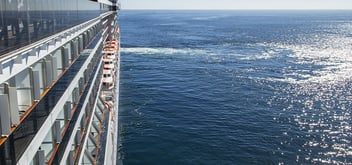 side of a cruise ship