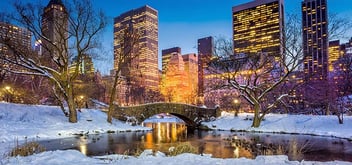 Gapstow bridge in winter